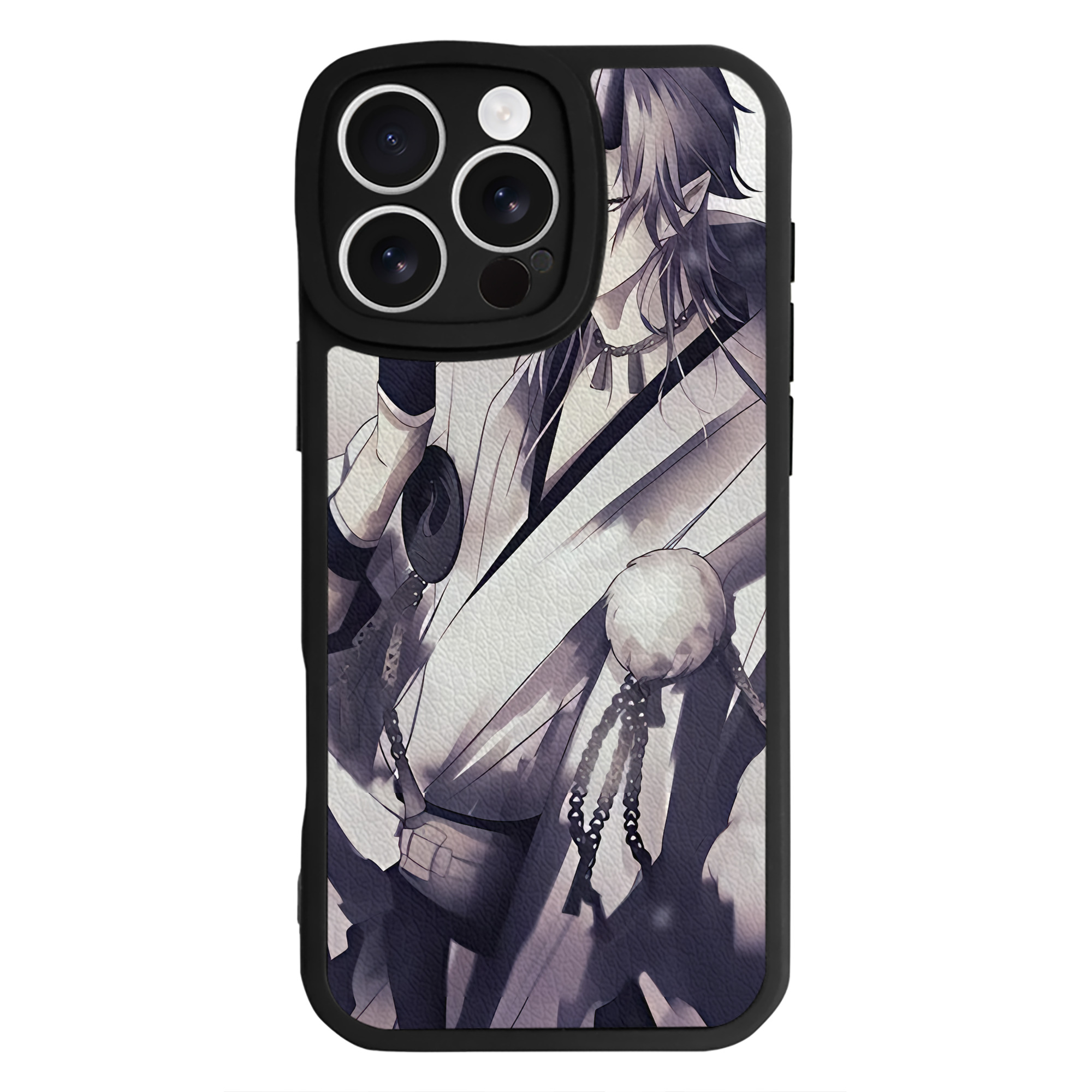 （画像用） 刀剣乱舞 Touken Ranbu 【iPhone 16シリーズ対応】シリコンスマホケース（レザー調） 材質：シリコン